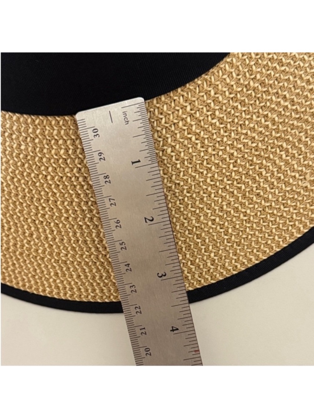 Tory Burch✨ Tan and black Sun Hat one size UPF 50+ - Picture 14 of 15